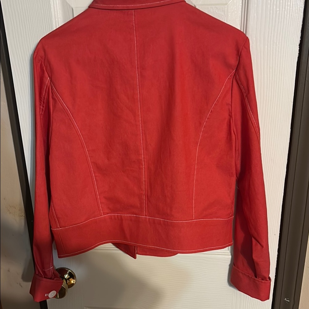 Red Denim Jacket - Picture 5 of 5